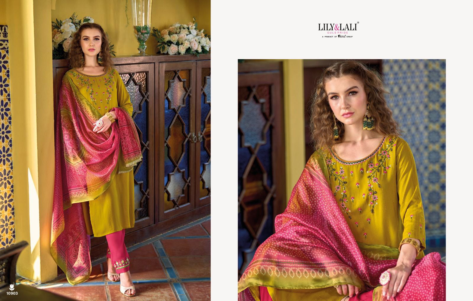 Bandhej Lily And Lali 10901-10906 Readymade Salwar Suits Catalog